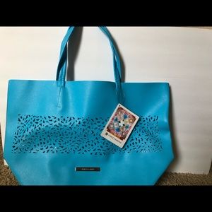 Vince Camuto blue tote NWT